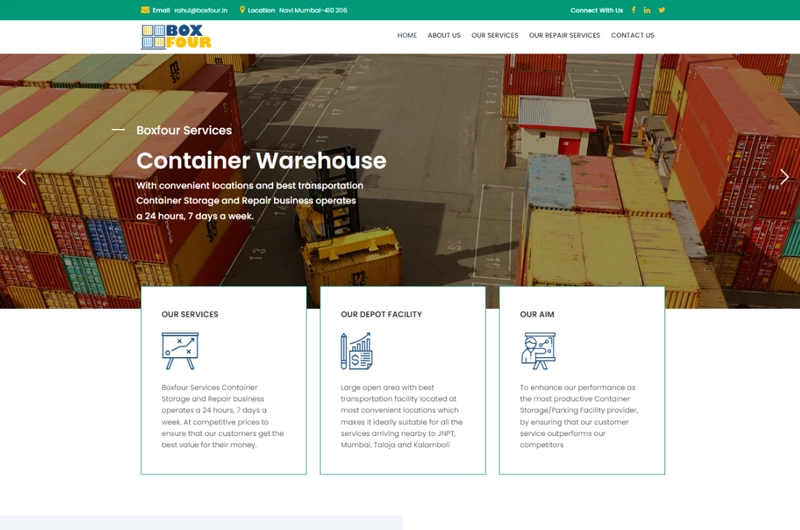 Container company Website Designing