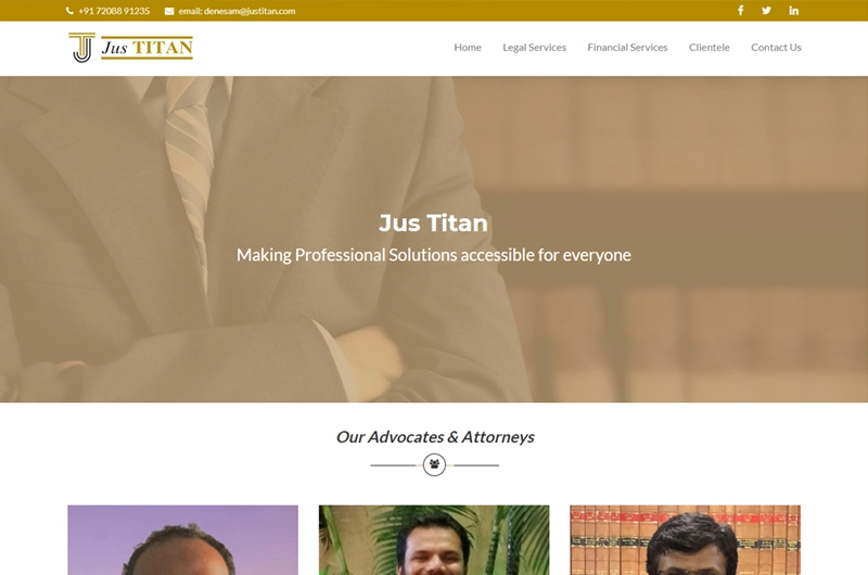Advocates & Attorneys Website Designing
