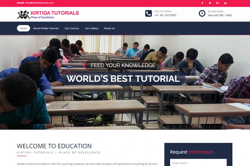 Education Website Designing