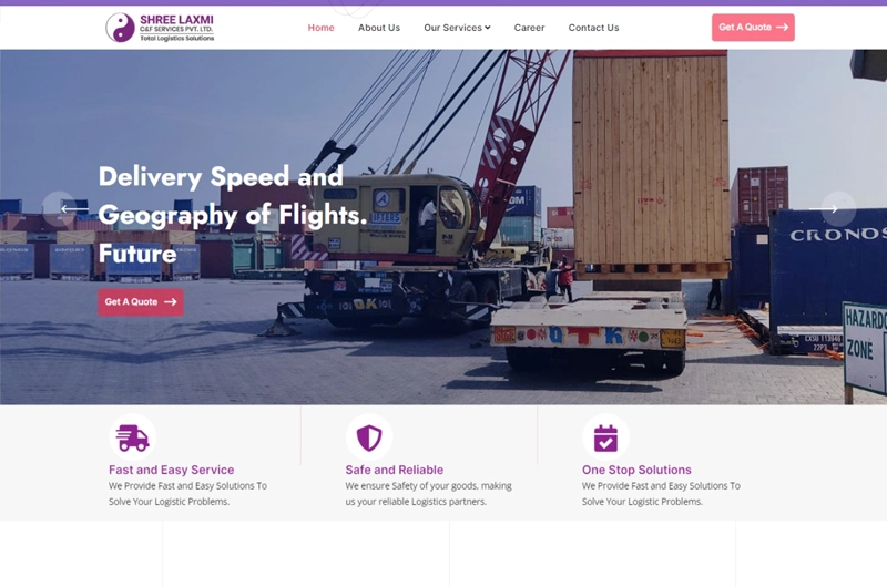 Logistics Website Designing